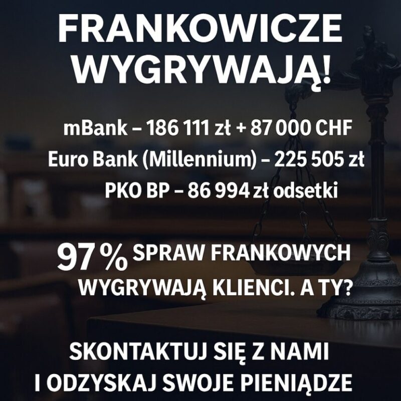 Frankowicze wygrywają – historie prawdziwych ludzi, którzy odzyskali wolność